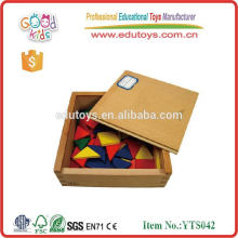 Boite de blocs de puzzle promotionnels Puzzle de puzzle en bois - Ensemble de blocs de puzzle éducatif